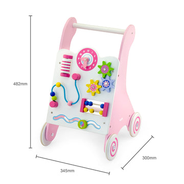 Exquisite Pink Power Baby Walker - Explore, Discover, and Learn with Endless Play and Educational Activities