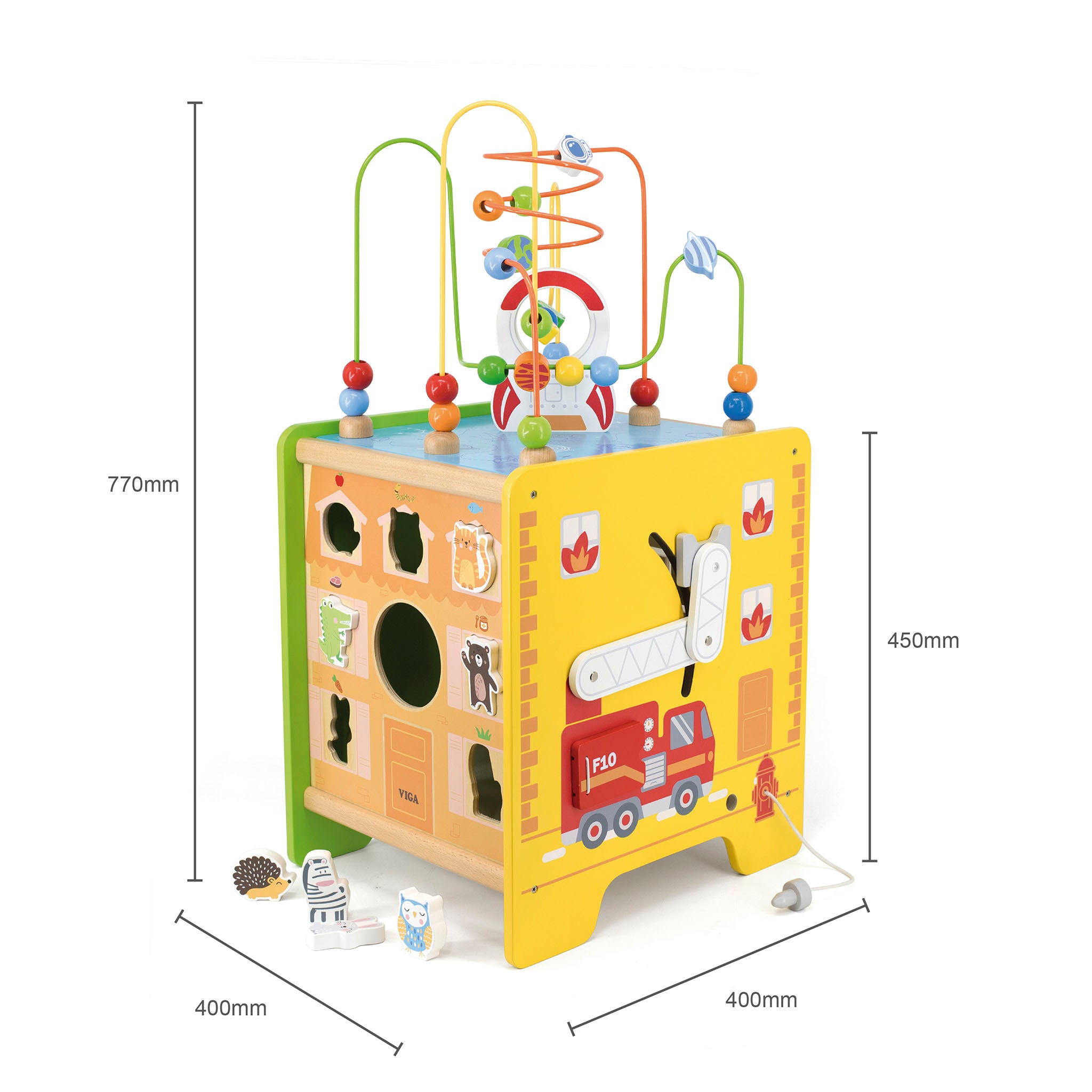 Mix Fun Activity 知育玩具 6in1 nicknack Activity Cube Baby Toys, 6 in 1 Multi-Purpose