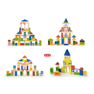 Colorful Creations: Building, Playing, and Learning with Blocks- 75 Pcs City