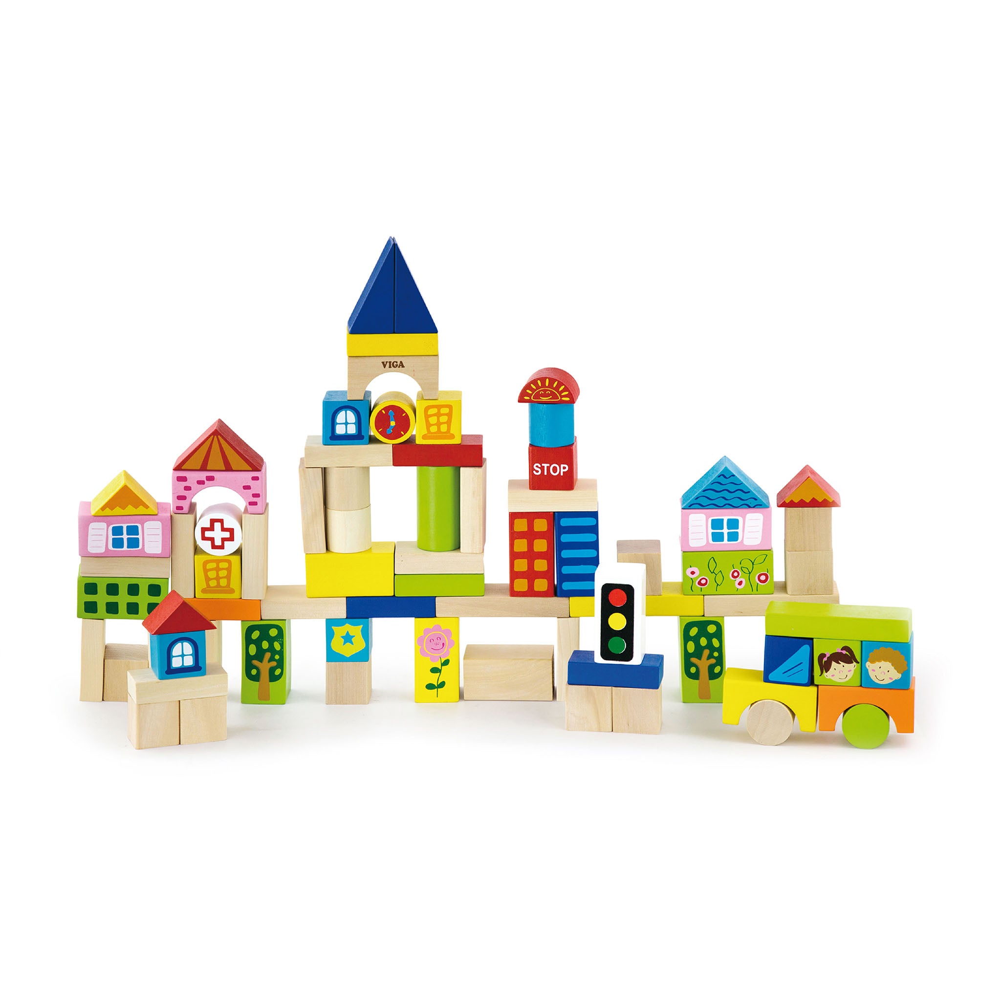 Colorful Creations: Building, Playing, and Learning with Blocks- 75 Pc