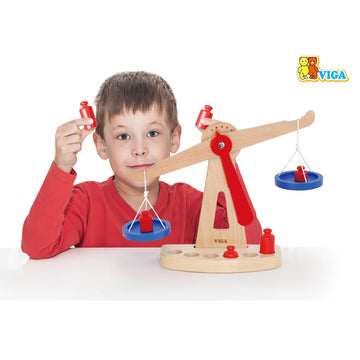 Premium Beech Wood Toy Scale for Hands-On Learning and Exploration