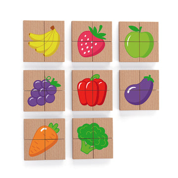 Engage Young Minds: Magnetic Block Sets for Endless Play & Learning - Fruits