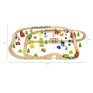 All Aboard! Explore the Exciting 90-Piece Train Set