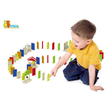 Fun with Domino Run Set - Unleash Creativity and Learning