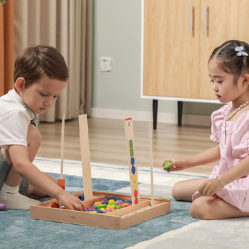 Interactive Learning Shapes Beads Activity Set - Foster Early Recognition and Motor Skills Development