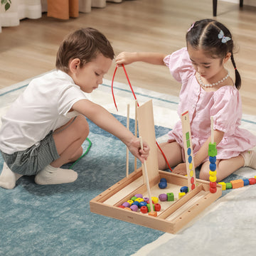 Interactive Learning Shapes Beads Activity Set - Foster Early Recognition and Motor Skills Development