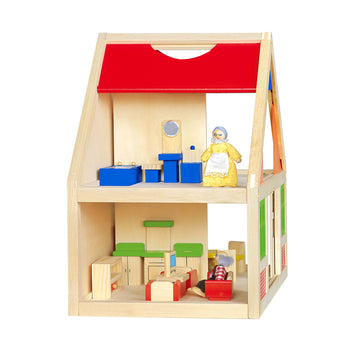 Timeless Charm Classical Wooden Dollhouse - A World of Imaginative Play and Elegance