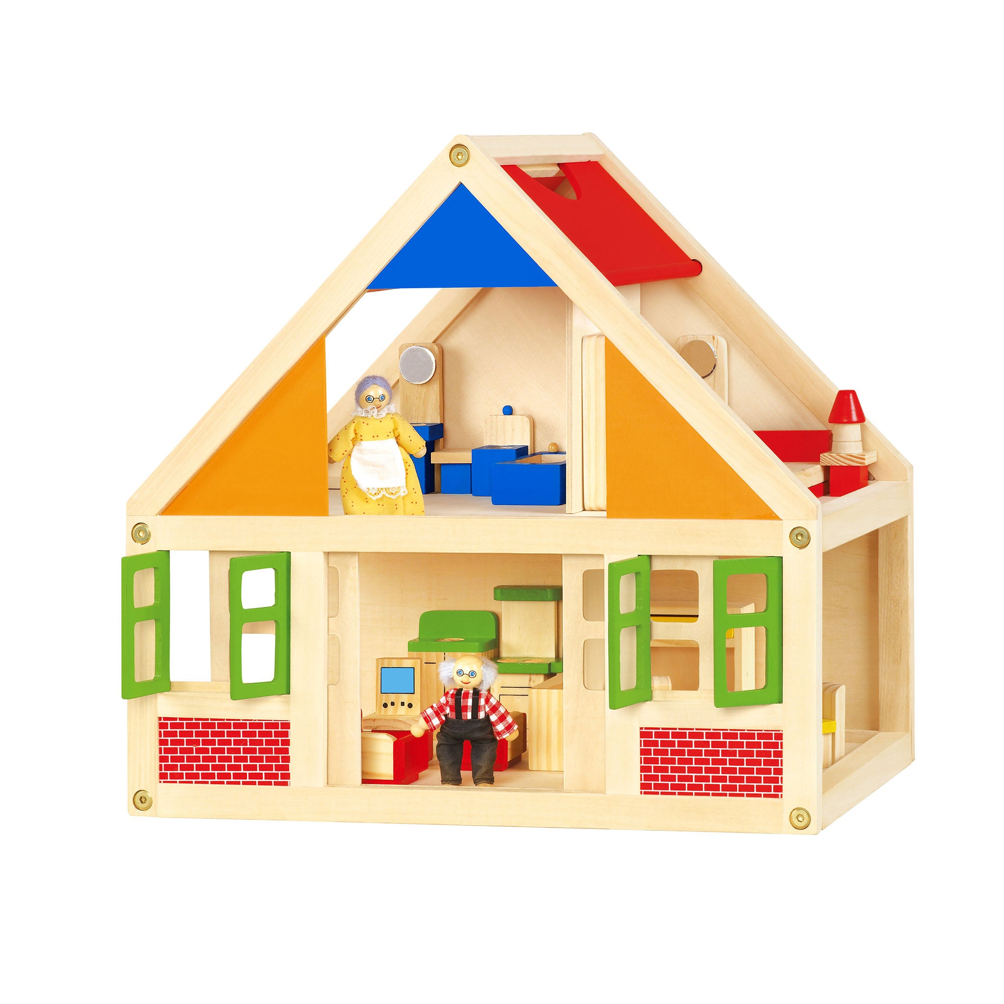 Timeless Charm Classical Wooden Dollhouse - A World of Imaginative Play and Elegance