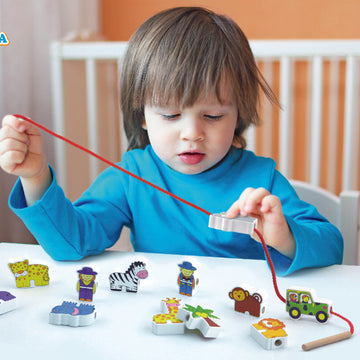 Lacing Farm Set - A Fun and Educational Toy for Little Hands