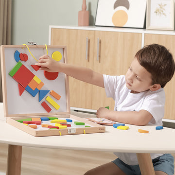 Magnetic Learning Adventure with Magnetic Learning Shape Blocks