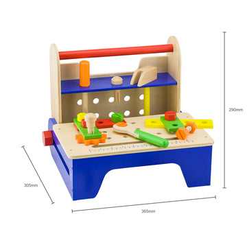 Build, Play, and Learn with Our Foldable Toolkit - 32-Piece Tool Set for Young Builders